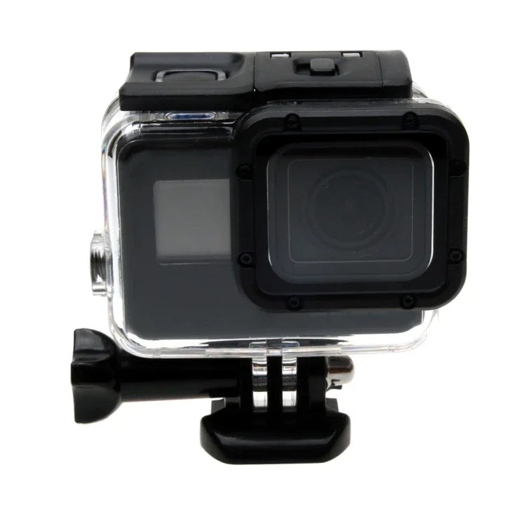 Vỏ bảo vệ chống nước 30m cho GoPro HERO6 /5 + Nắp lưng rỗng có khóa, giá đỡ cơ bản & ốc vít, không cần tháo ống kính (GP413), Vỏ bảo vệ + Nắp lưng