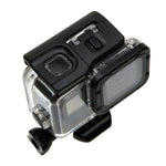 Vỏ bảo vệ chống nước 30m cho GoPro HERO6 /5 + Nắp lưng rỗng có khóa, giá đỡ cơ bản & ốc vít, không cần tháo ống kính (GP413), Vỏ bảo vệ + Nắp lưng