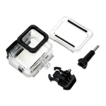 Vỏ bảo vệ chống nước 30m cho GoPro HERO6 /5 + Nắp lưng rỗng có khóa, giá đỡ cơ bản & ốc vít, không cần tháo ống kính (GP413), Vỏ bảo vệ + Nắp lưng