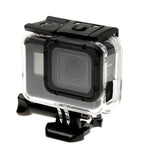 Vỏ bảo vệ khung xương cho GoPro HERO6 /5 + Nắp lưng rỗng có khóa gắn cơ bản & ốc vít, Không cần tháo ống kính, Nắp lưng rỗng