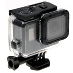 Vỏ bảo vệ khung xương cho GoPro HERO6 /5 + Nắp lưng rỗng có khóa gắn cơ bản & ốc vít, Không cần tháo ống kính, Nắp lưng rỗng