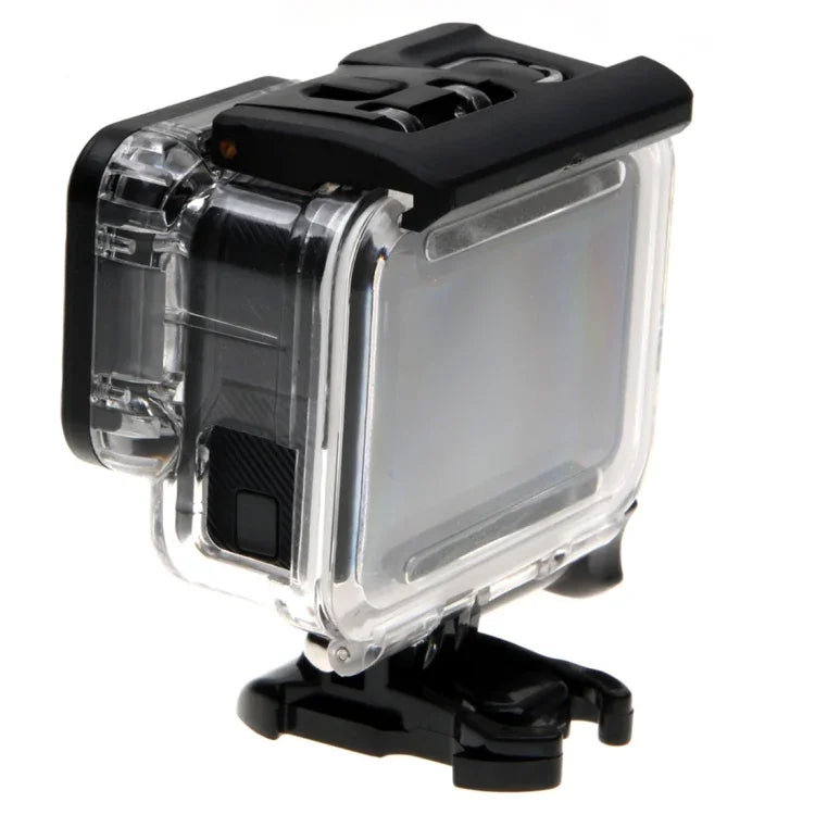 Vỏ bảo vệ khung xương cho GoPro HERO6 /5 + Nắp lưng rỗng có khóa gắn cơ bản & ốc vít, Không cần tháo ống kính, Nắp lưng rỗng