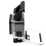 Vỏ bảo vệ khung xương cho GoPro HERO6 /5 + Nắp lưng rỗng có khóa gắn cơ bản & ốc vít, Không cần tháo ống kính, Nắp lưng rỗng