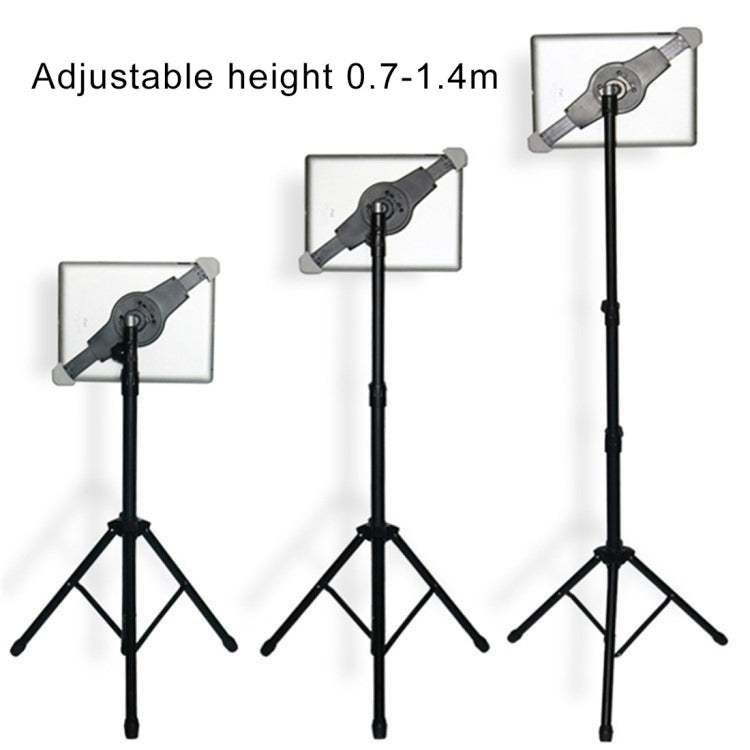 Giá đỡ ba chân đa năng cho máy tính bảng đứng trên sàn, dành cho iPad và máy tính bảng, laptop 7 - 12 inch