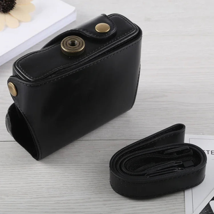 Túi đựng máy ảnh toàn thân bằng da PU có dây đeo cho Canon G16, Dành cho G16