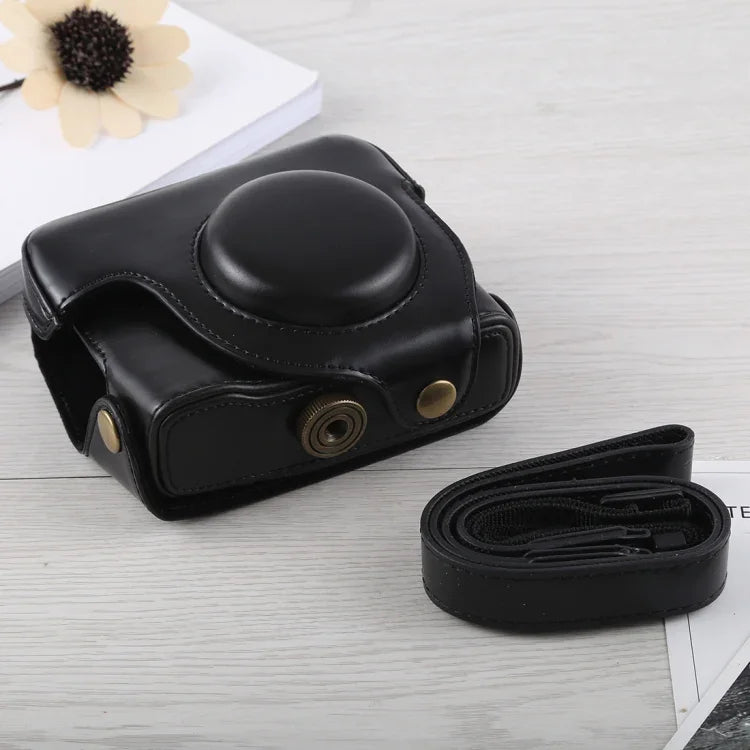 Túi đựng máy ảnh toàn thân bằng da PU có dây đeo cho Canon G16, Dành cho G16