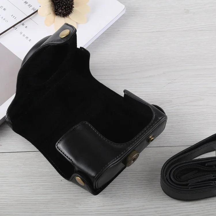 Túi đựng máy ảnh toàn thân bằng da PU có dây đeo cho Canon G16, Dành cho G16