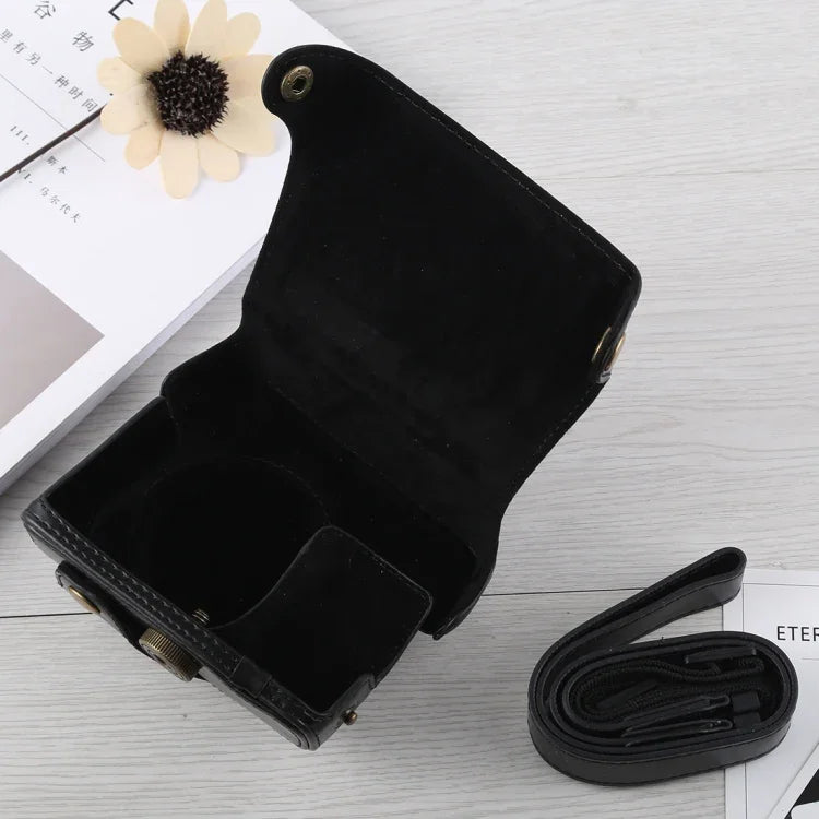 Túi đựng máy ảnh toàn thân bằng da PU có dây đeo cho Canon G16, Dành cho G16