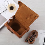 Túi đựng máy ảnh toàn thân bằng da PU có dây đeo cho Fujifilm X100F, Dành cho FUJI X100F