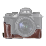 Đế nửa ốp da PU ren 1/4 inch cho máy ảnh Canon EOS M5, Dành cho Canon M5
