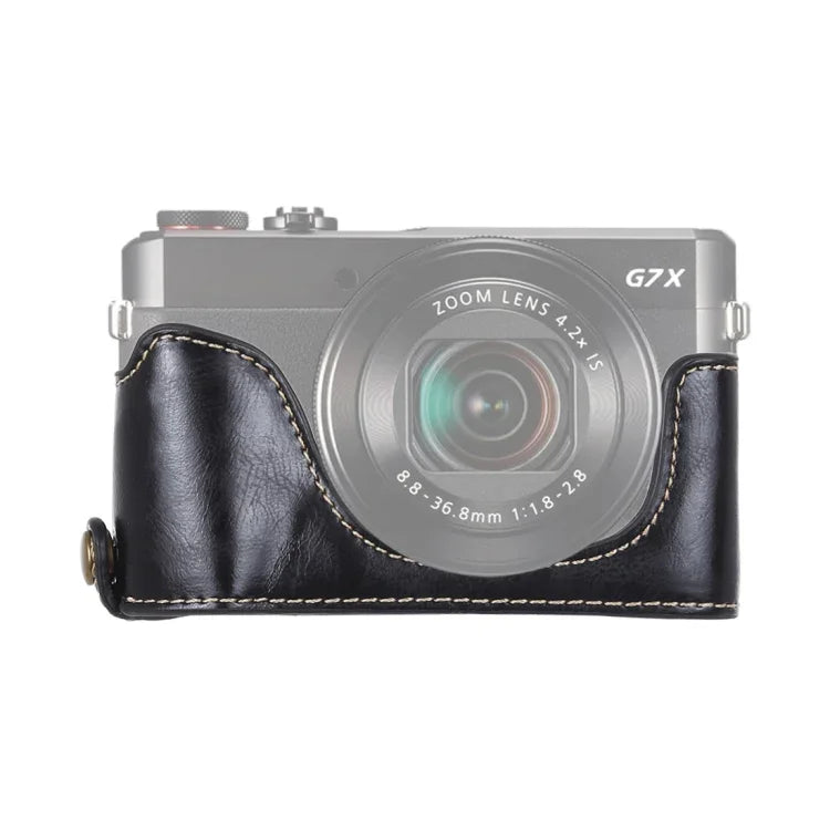 Đế bao da nửa thân máy ảnh chỉ 1/4 inch cho Canon G7 X Mark II, dành cho Canon G7X2