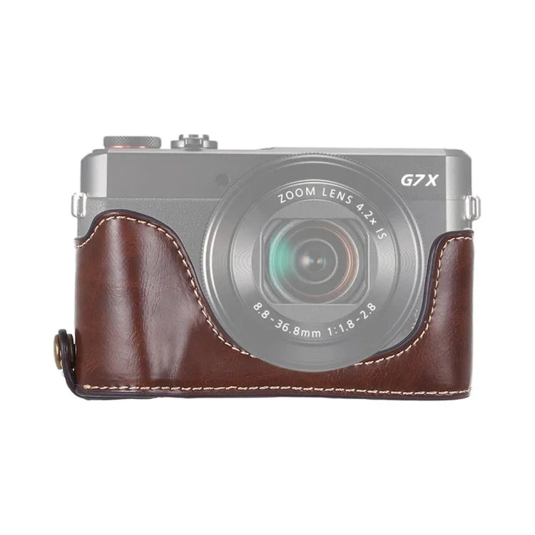 Đế bao da nửa thân máy ảnh chỉ 1/4 inch cho Canon G7 X Mark II, dành cho Canon G7X2