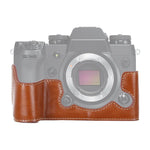 Đế bao da nửa thân máy ảnh chỉ 1/4 inch cho FUJIFILM X-H1, dành cho FUJIFILM X-H1, dành cho FUJIFILM XH1