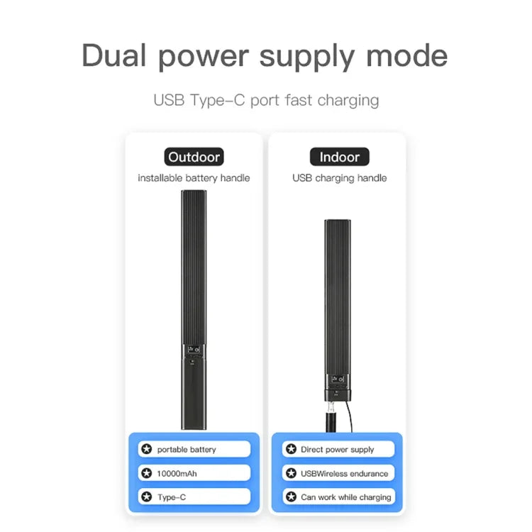 Đèn LED Stick Video Ảnh Đa Sắc RGB LUXCeO P6, Điều Khiển Qua Ứng Dụng, Đèn LED Chiếu Sáng Đầy Màu, P6