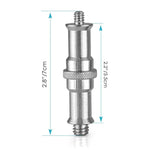 Giá Đỡ Đèn Flash Adapter Ren Vít Nhôm 1/4 Sang 3/8