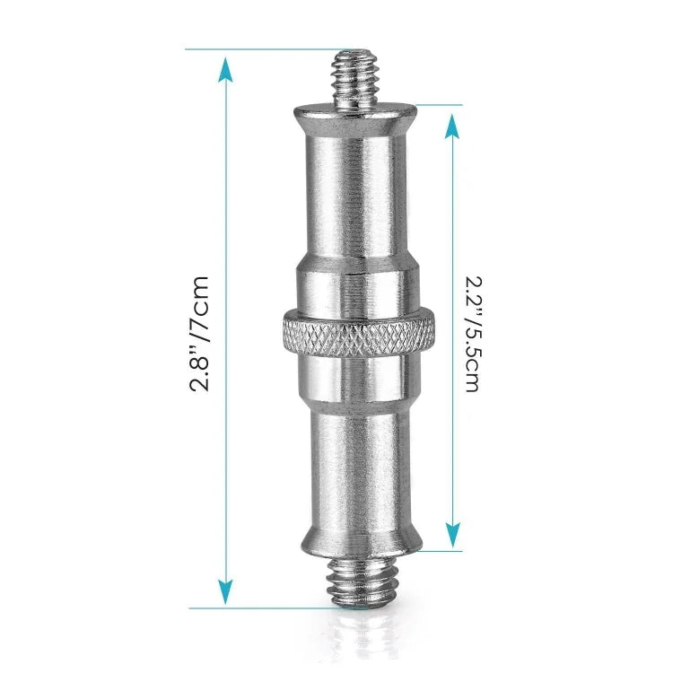 Giá Đỡ Đèn Flash Adapter Ren Vít Nhôm 1/4 Sang 3/8