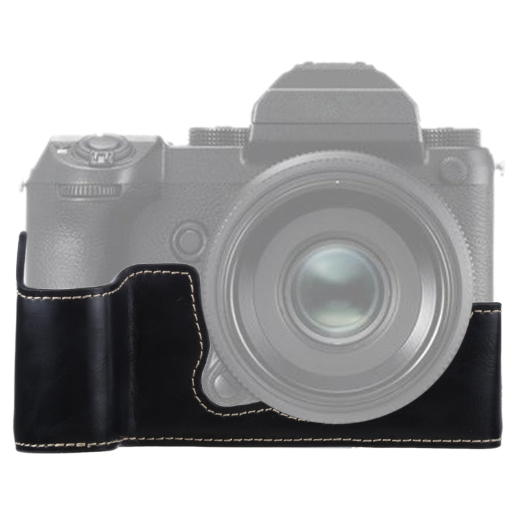 Đế Ốp Da PU Nửa Thân Máy Ảnh Ren 1/4 inch Cho FUJIFILM GFX 50S, Dành Cho FUJIFILM GFX 50S