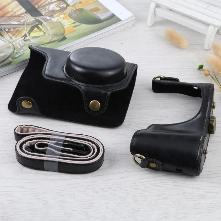 Túi Ốp Da PU Toàn Thân Máy Ảnh Có Dây Đeo Cho Samsung Galaxy Camera EK-GC100 / EK-GC110 / EK-GC200, Dành Cho Samsung Galaxy Camera EK-GC200, Dành Cho Samsung Galaxy Camera EK-GC100