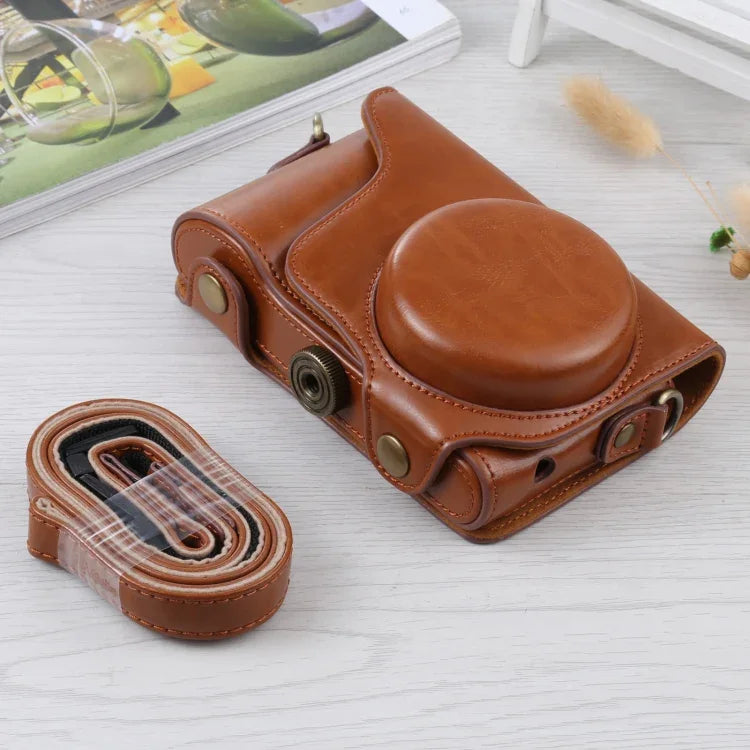 Túi Ốp Da PU Toàn Thân Máy Ảnh Có Dây Đeo Cho Samsung Galaxy Camera EK-GC100 / EK-GC110 / EK-GC200, Dành Cho Samsung Galaxy Camera EK-GC200, Dành Cho Samsung Galaxy Camera EK-GC100