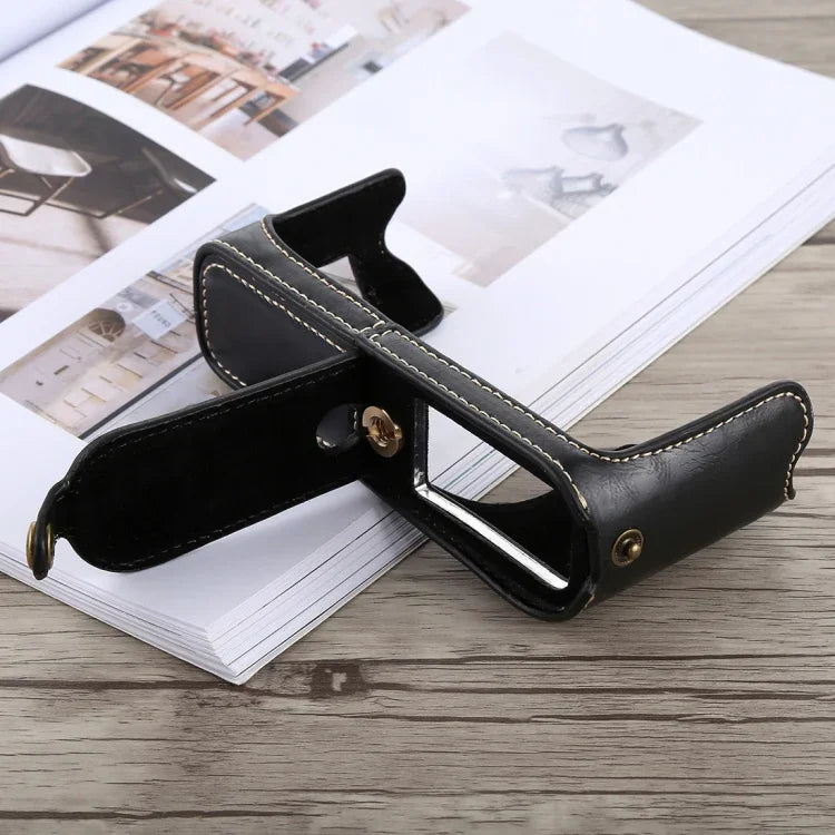 Túi da PU nửa thân máy ảnh có ren 1/4 inch cho FUJIFILM X100F, cho FUJIFILM X100F