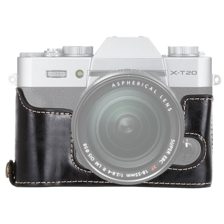 Đế nửa ốp da PU ren 1/4 inch cho máy ảnh FUJIFILM X-T10 / X-T20, Dành cho FUJIFILM XT10, Dành cho FUJIFILM XT10