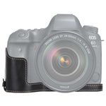 Đế nửa ốp da PU ren 1/4 inch cho máy ảnh Canon EOS 6D / 6D Mark II, Dành cho Canon 6D2