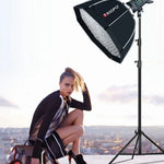 Hộp khuếch tán mềm hình bát giác lưới tổ ong TRIOPO S120 đường kính 120cm cho đèn Speedlite Flash studio, Đường kính 120cm