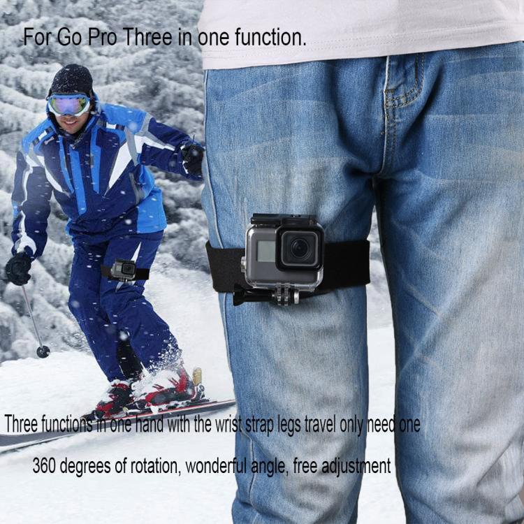 Dây đeo tay, cổ tay, cánh tay, chân 3 trong 1 GP278 với khớp xoay 360 độ cho GoPro, Insta360, DJI và các máy quay hành động khác, GP278
