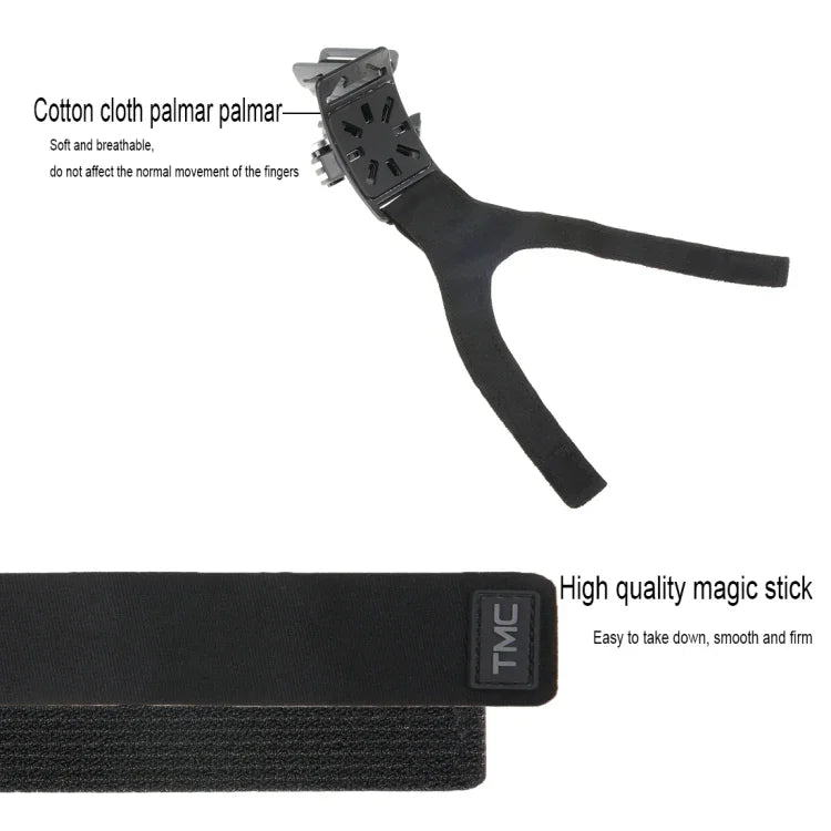 Dây đeo tay, cổ tay, cánh tay, chân 3 trong 1 GP278 với khớp xoay 360 độ cho GoPro, Insta360, DJI và các máy quay hành động khác, GP278