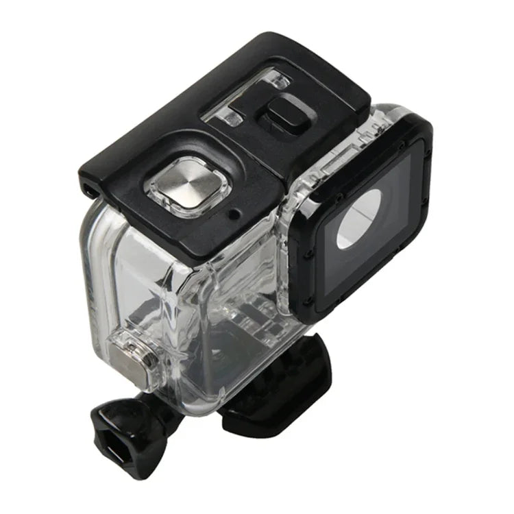 Vỏ bảo vệ chống nước cho GoPro HERO6 /5 + Nắp lưng rỗng có khóa, giá đỡ cơ bản & ốc vít, Vỏ chống nước