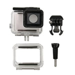 Vỏ bảo vệ chống nước cho GoPro HERO6 /5 + Nắp lưng rỗng có khóa, giá đỡ cơ bản & ốc vít, Vỏ chống nước