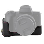 Đế Vỏ Nửa Máy Ảnh Da PU Ren 1/4 inch cho Canon EOS M50 / M50 Mark II, Cho Canon EOS M50