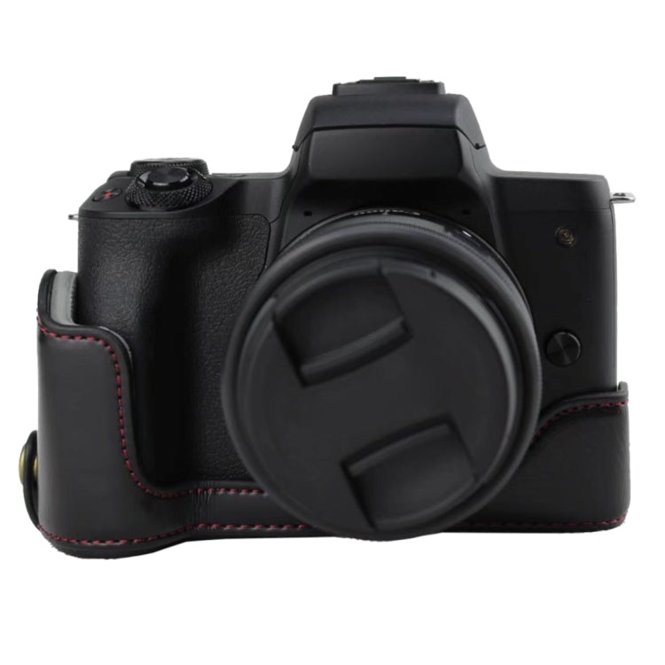 Đế Vỏ Nửa Máy Ảnh Da PU Ren 1/4 inch cho Canon EOS M50 / M50 Mark II, Cho Canon EOS M50
