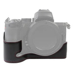 Đế Vỏ Nửa Máy Ảnh Da PU Ren 1/4 inch cho Nikon Z50, Cho Nikon Z50