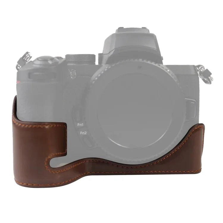 Đế Vỏ Nửa Máy Ảnh Da PU Ren 1/4 inch cho Nikon Z50, Cho Nikon Z50