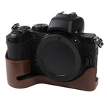 Đế Vỏ Nửa Máy Ảnh Da PU Ren 1/4 inch cho Nikon Z50, Cho Nikon Z50
