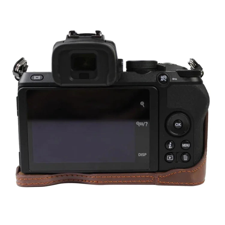 Đế Vỏ Nửa Máy Ảnh Da PU Ren 1/4 inch cho Nikon Z50, Cho Nikon Z50