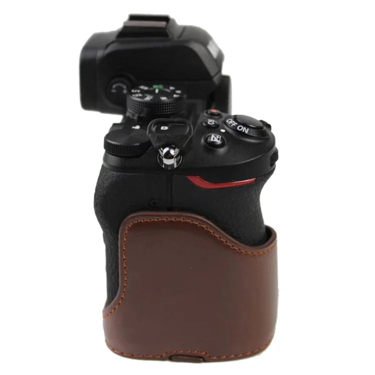 Đế Vỏ Nửa Máy Ảnh Da PU Ren 1/4 inch cho Nikon Z50, Cho Nikon Z50