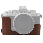 Đế Vỏ Nửa Máy Ảnh Da PU Ren 1/4 inch cho Nikon Z fc, Cho Nikon Z fc