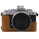 Đế Vỏ Nửa Máy Ảnh Da PU Ren 1/4 inch cho Nikon Z fc, Cho Nikon Z fc