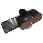 Đế Vỏ Nửa Máy Ảnh Da PU Ren 1/4 inch cho Nikon Z fc, Cho Nikon Z fc
