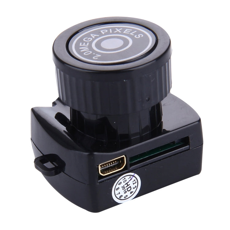 Máy ghi hình kỹ thuật số bỏ túi thể thao ngoài trời Y2000 HD Ultra-Mini DV, hỗ trợ thẻ Micro SD / TF tối đa 32GB (Đen), Y2000
