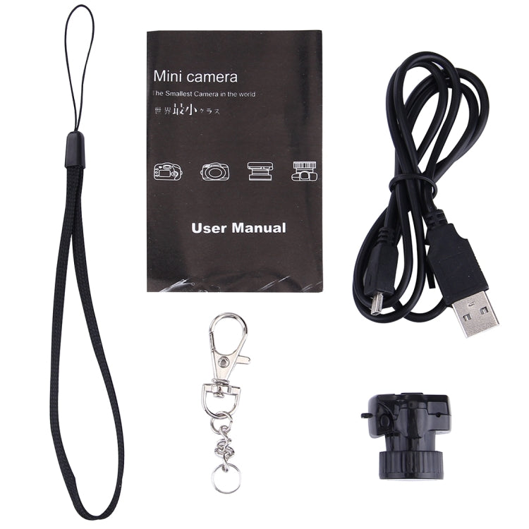 Máy ghi hình kỹ thuật số bỏ túi thể thao ngoài trời Y2000 HD Ultra-Mini DV, hỗ trợ thẻ Micro SD / TF tối đa 32GB (Đen), Y2000