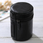 Túi đựng ống kính da PU khóa kéo kích thước trung bình cho ống kính máy ảnh DSLR, kích thước: 13x9x9cm, 13 x 9cm (Nâu), 13 x 9cm (Cà phê), 13 x 9cm (Đen)