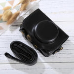 Túi đựng máy ảnh toàn thân bằng da PU có dây đeo cho Canon PowerShot SX730 HS / SX720 HS, dành cho SX730 HS