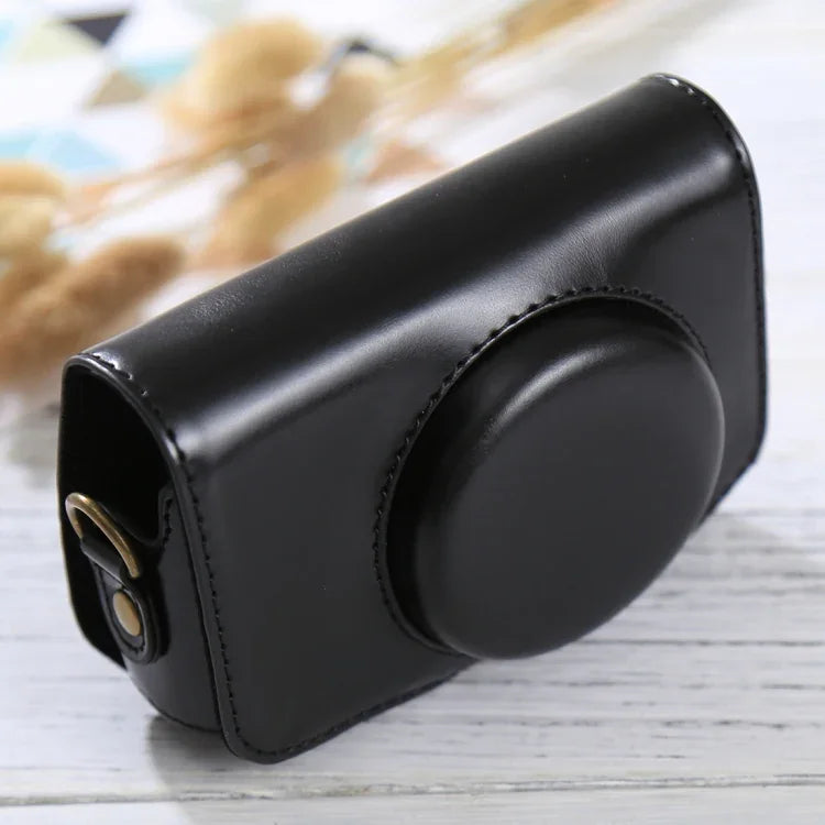 Túi đựng máy ảnh toàn thân bằng da PU có dây đeo cho Canon PowerShot SX730 HS / SX720 HS, dành cho SX730 HS