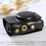 Túi đựng máy ảnh toàn thân bằng da PU có dây đeo cho Canon PowerShot SX730 HS / SX720 HS, dành cho SX730 HS