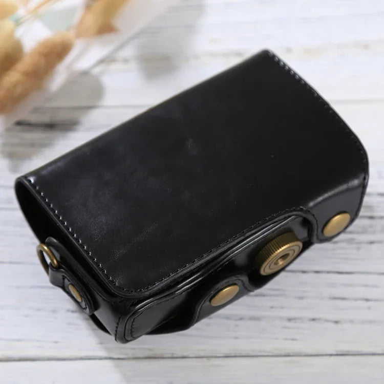 Túi đựng máy ảnh toàn thân bằng da PU có dây đeo cho Canon PowerShot SX730 HS / SX720 HS, dành cho SX730 HS