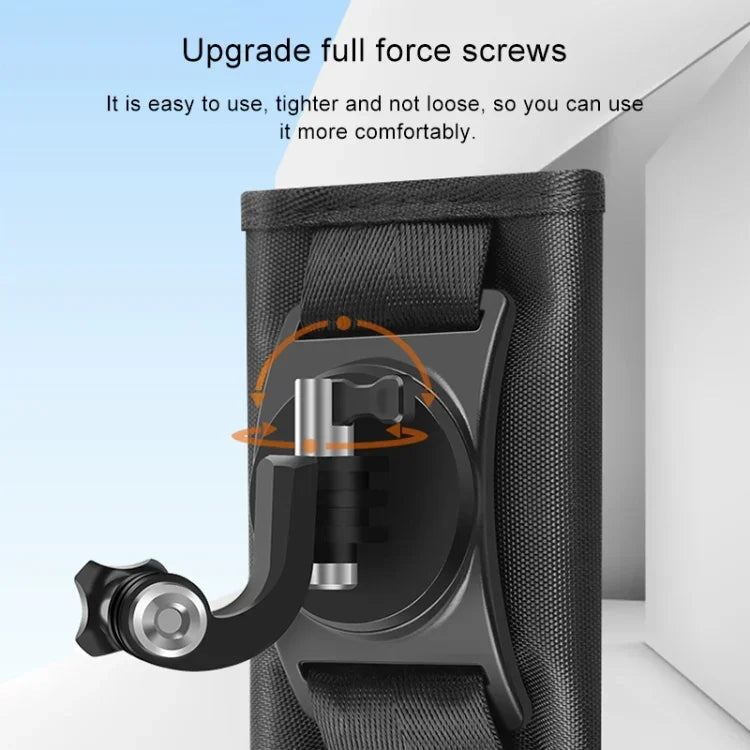 Kẹp gắn ba lô móc và vòng dán Rec-Mounts với vít cho GoPro, Insta360, DJI và các máy quay hành động khác