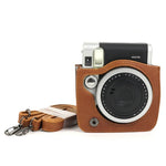 Túi bảo vệ máy ảnh da PU cho máy ảnh FUJIFILM Instax Mini 90, có dây đeo vai điều chỉnh, Dành cho FUJIFILM Instax Mini 90